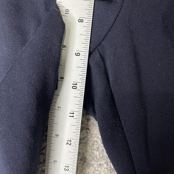 Merona Pants Womens 8 Navy Blue Classic Stretch Straight Leg Dress Work Slacks - Picture 4 of 9